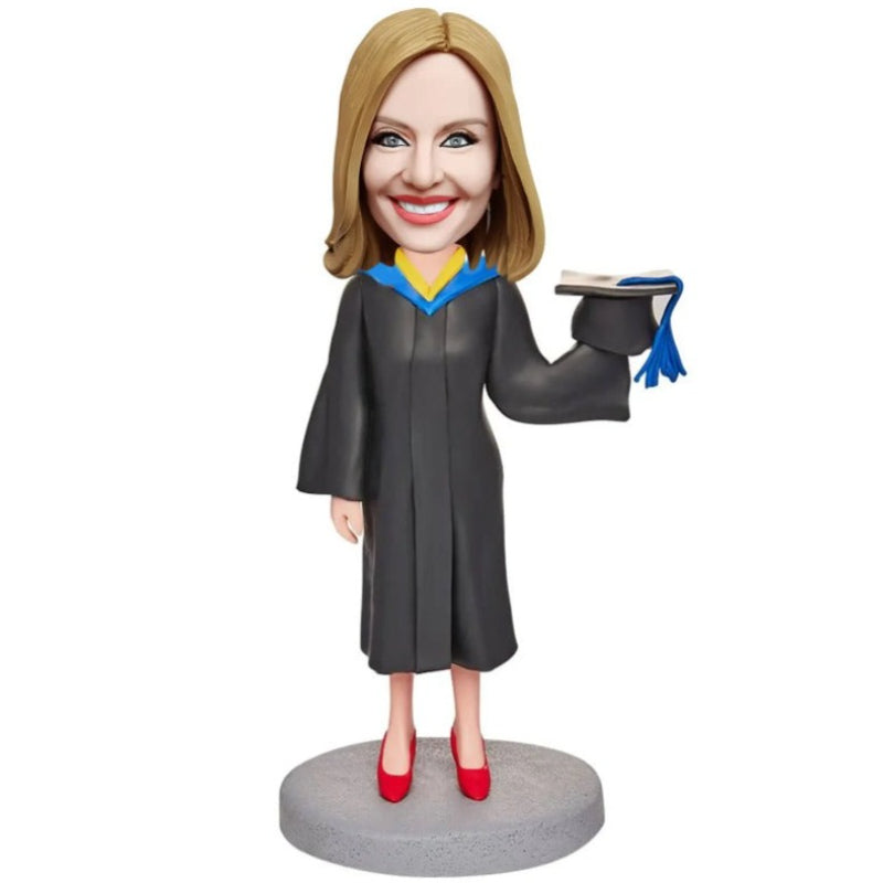 Customizable Graduation Bobblehead Clay Figures