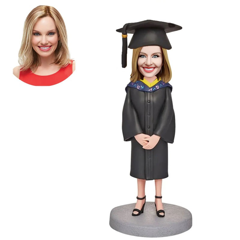 Customizable Graduation Bobblehead Clay Figures