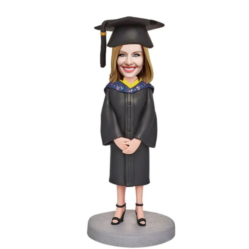 Customizable Graduation Bobblehead Clay Figures