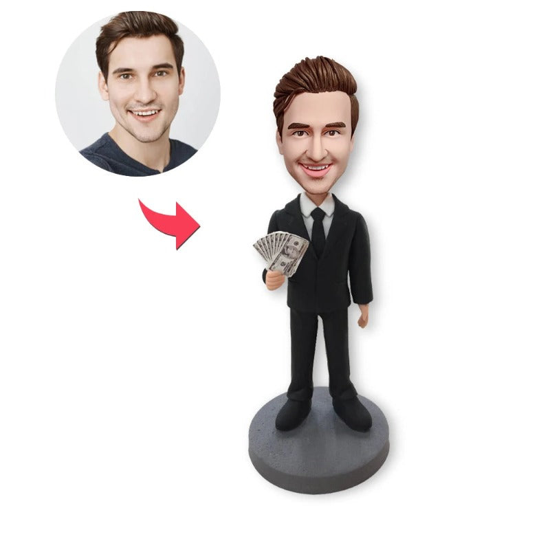 Personalized Clay Made Bobblehead Figure